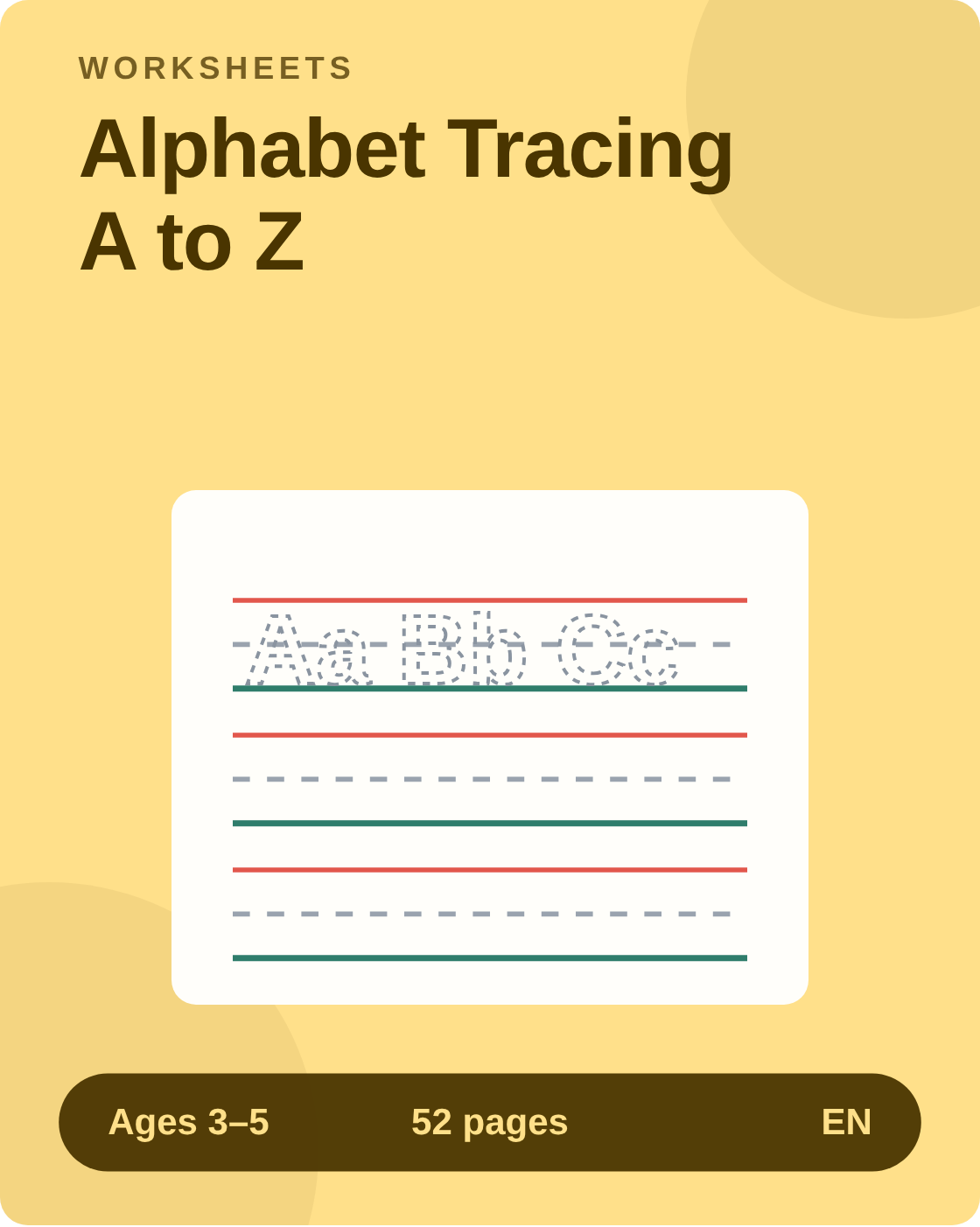 Alphabet Tracing A to Z