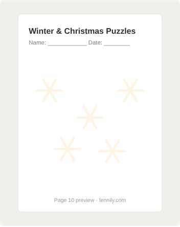 Winter & Christmas Puzzles - Image 2