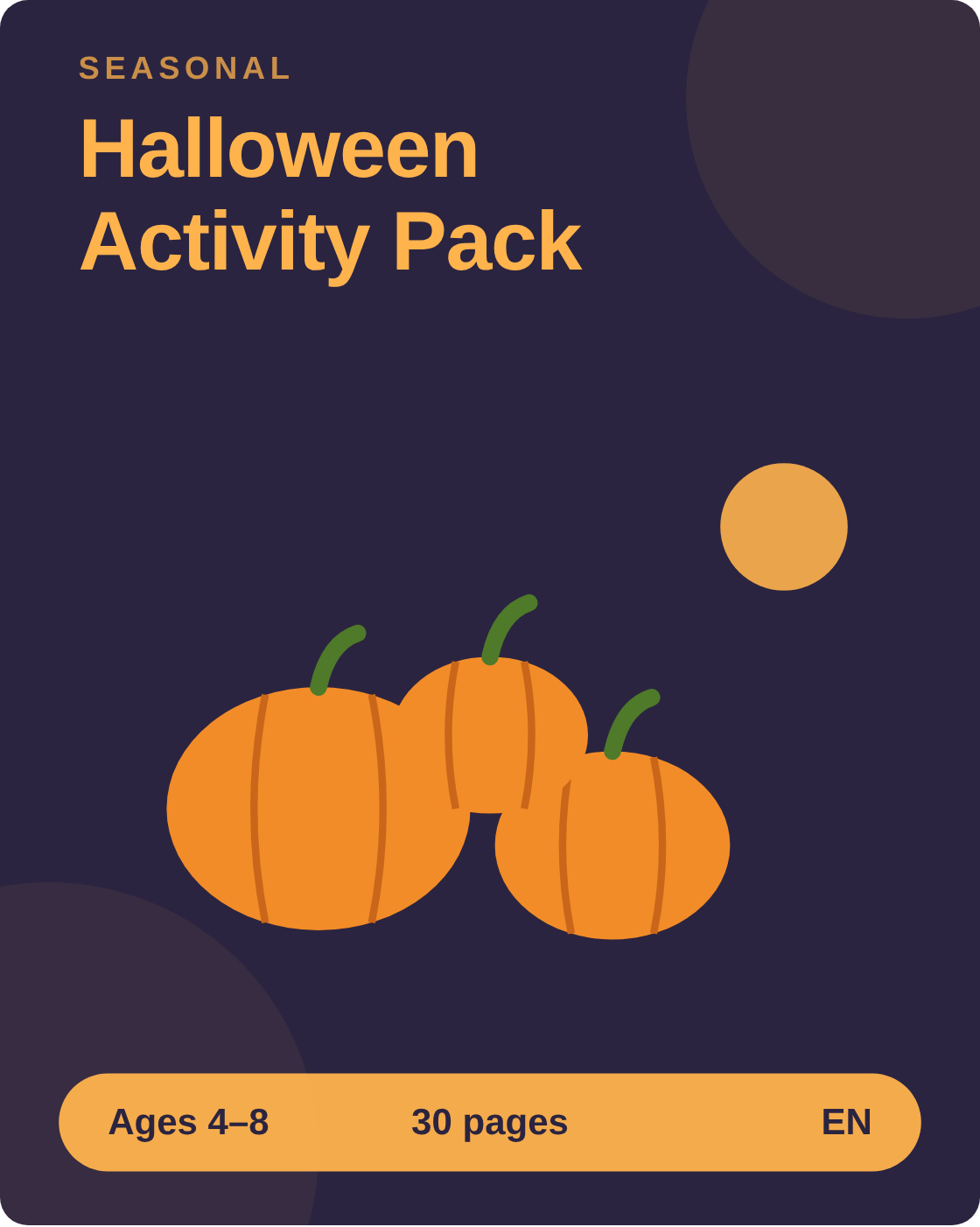 Halloween Activity Pack