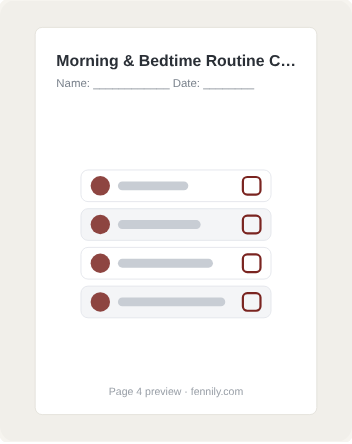 Morning & Bedtime Routine Charts - Image 2