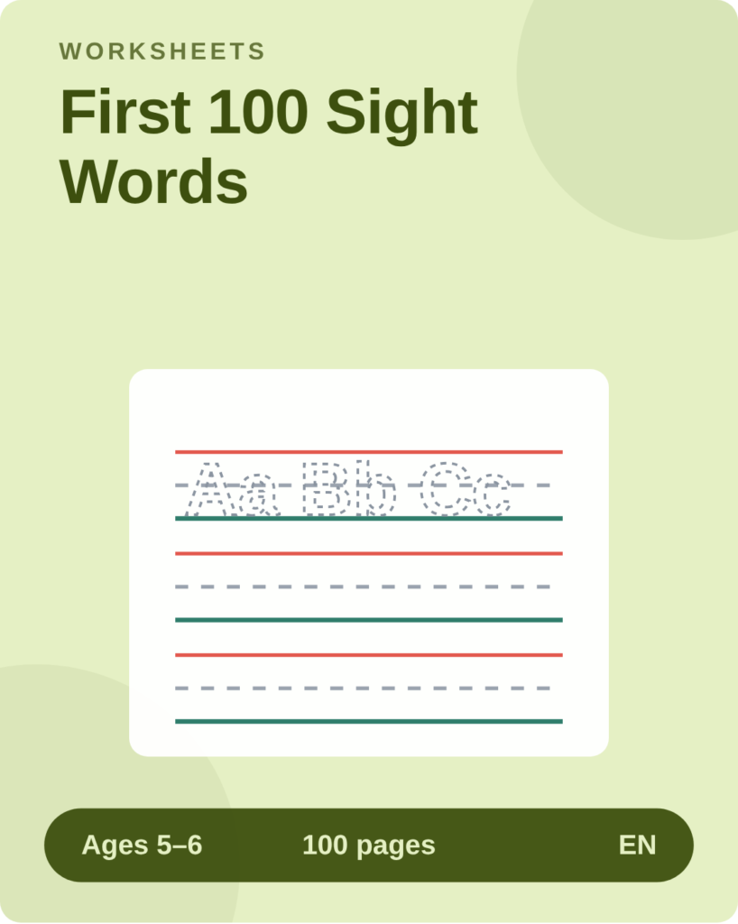 First 100 Sight Words