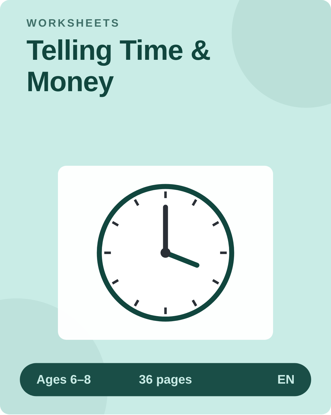 Telling Time & Money