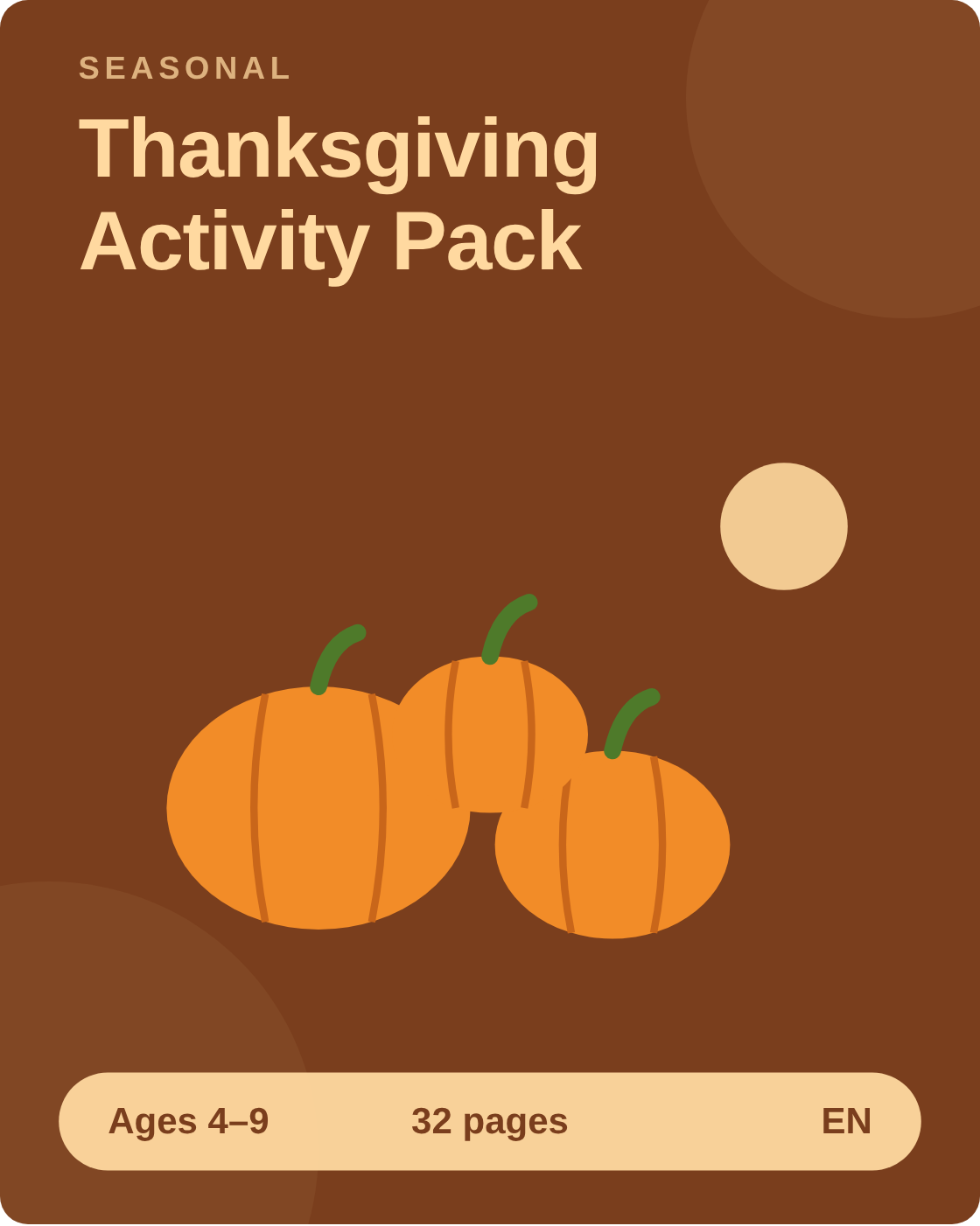 Thanksgiving Activity Pack